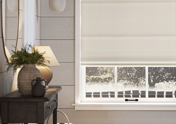 Corrugation, Pale Cream - Roman Blind - Image 5
